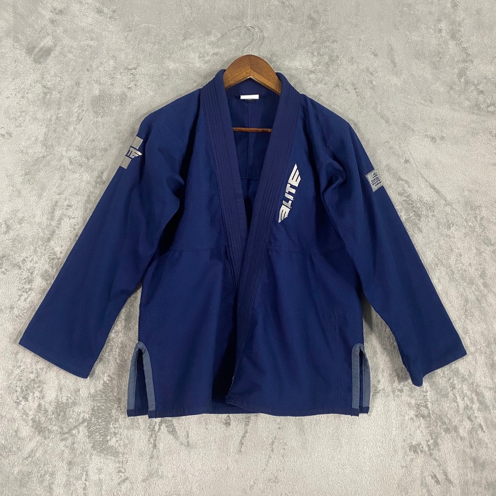 Elite Sports BJJ Gi‎ Kids Size C3 Navy Blue Technical Martial Arts Uniform Top